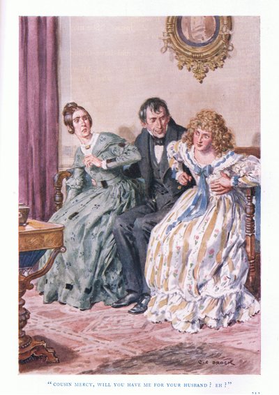 Cousin Mercy, willst du mich zu deinem Ehemann nehmen? von Charles Edmund Brock